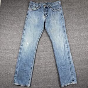Agave Denim Jeans Mens 32x34 Blue‎ Gringo Classic Straight Denim Made in USA
